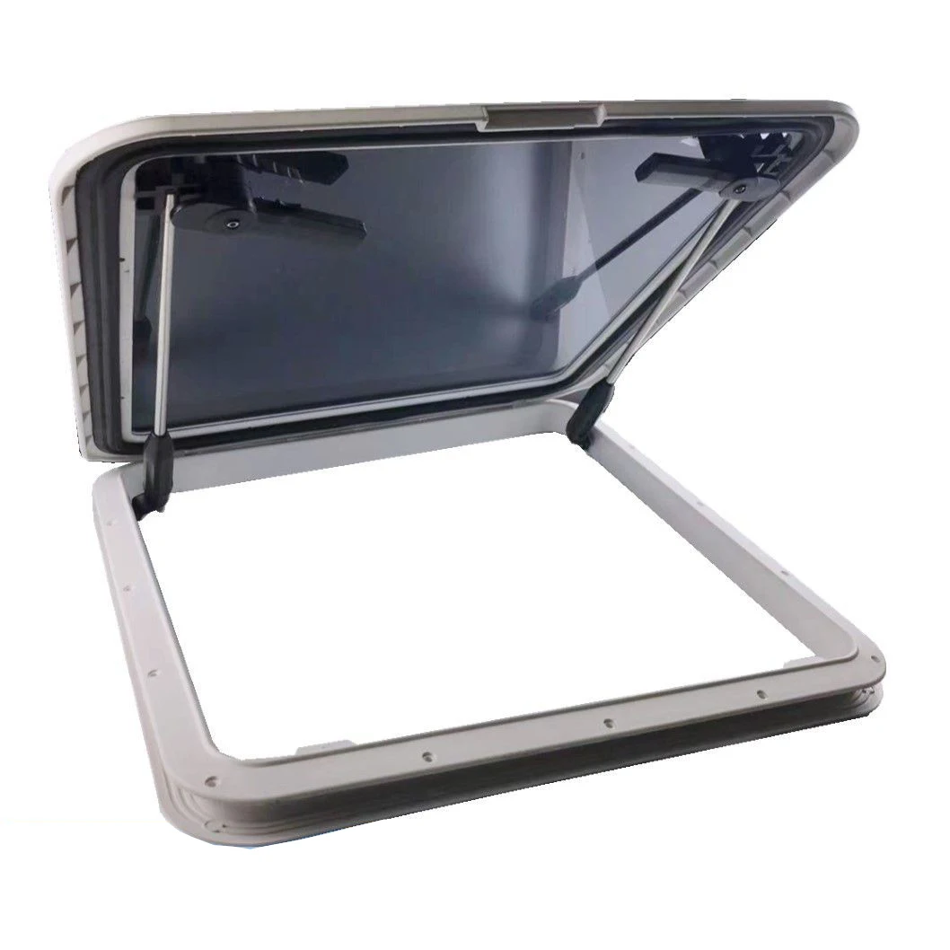 Marine Boat RV Yacht Large Size Round & Square Porthole Hatch Window Skylight Cutout Waterproof UV-Resistant Ventilation Window