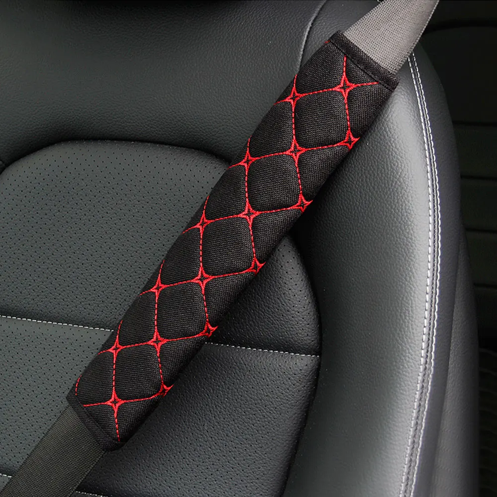 

Car Interior Universal Accessories Seatbelt Cover Car Seat Belt Shoulder Guard Massage Net Breathable Four Seasons Padding Pad