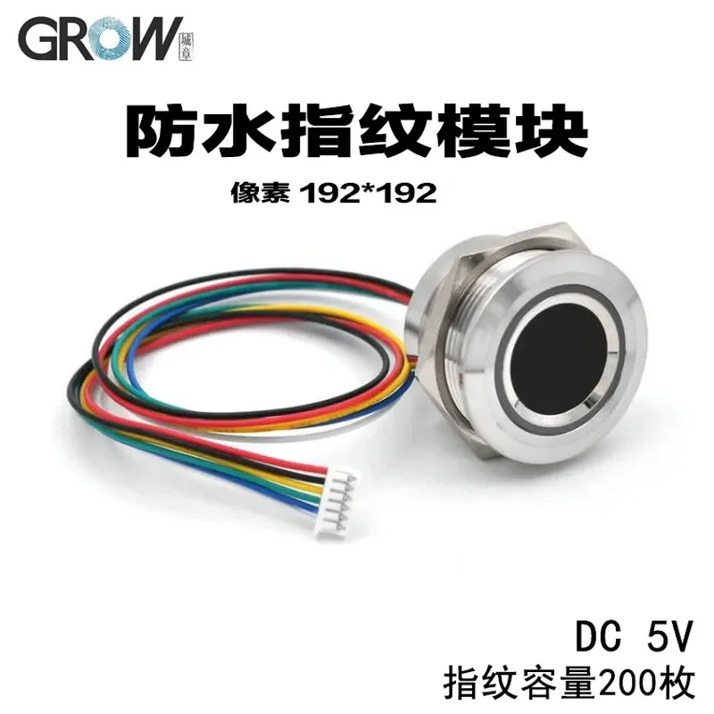 Capacitive Fingerprint Identification Module for Chengzhang Technology R503 5V Round Color Light Ring Waterproof Sensor