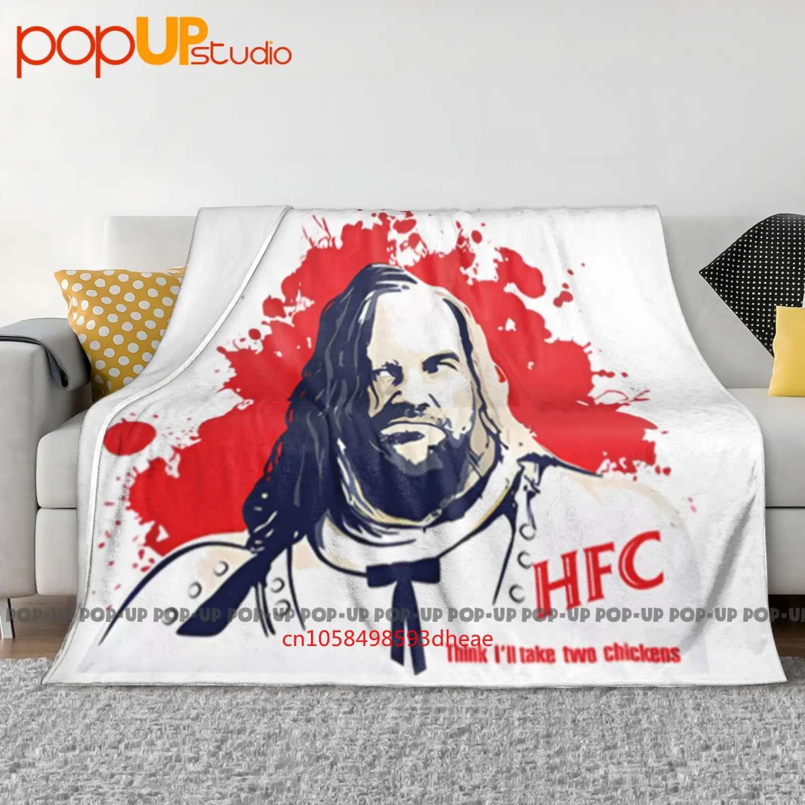 Bsw I'Ll Take 2 Chickens The Hound Juego Trono Pollo frito Manta ultrasuave Edredón Funda de sofá de invierno Fundas de cama