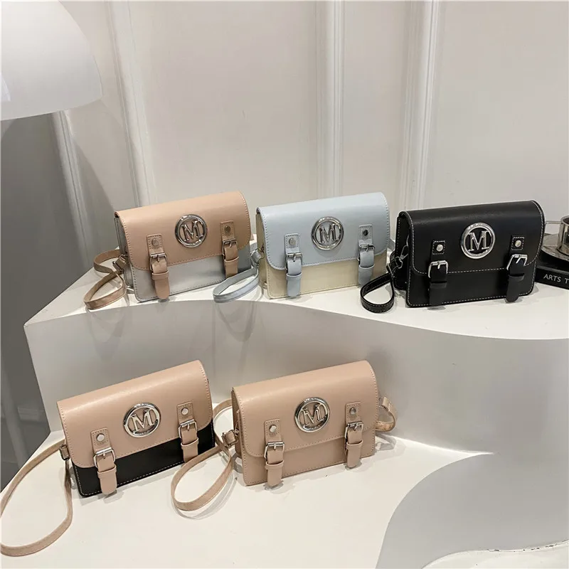 Aesthetic Niche Letter Square Bag - Trendy Ins Style, Women's Shoulder Crossbody Bag