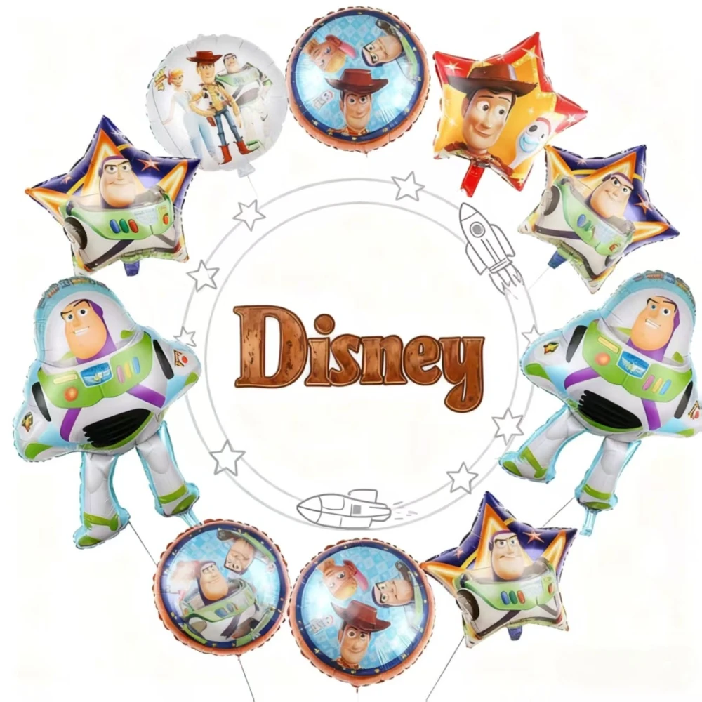 

Воздушный шар «История игрушек Диснея», мультяшные украшения для вечеринок, товары для фильмов, декор для сцены, детский душ, день рождения, Рождество, детские игрушки