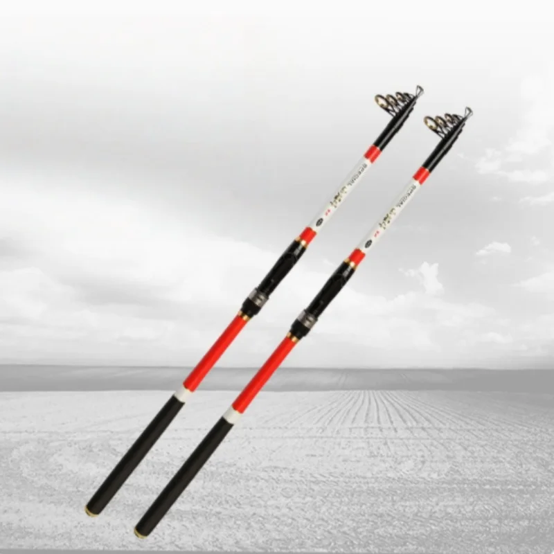 Caña de pesca fibra carbono 2.1-3.6m – Portátil y resistente para viaje - imagen 4