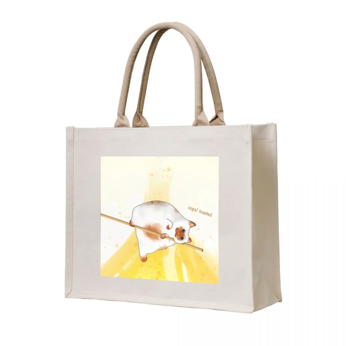 

Marshmallow Cat Tote Bag supermarket folding bag Portable shopping bag tote bags cloth bags