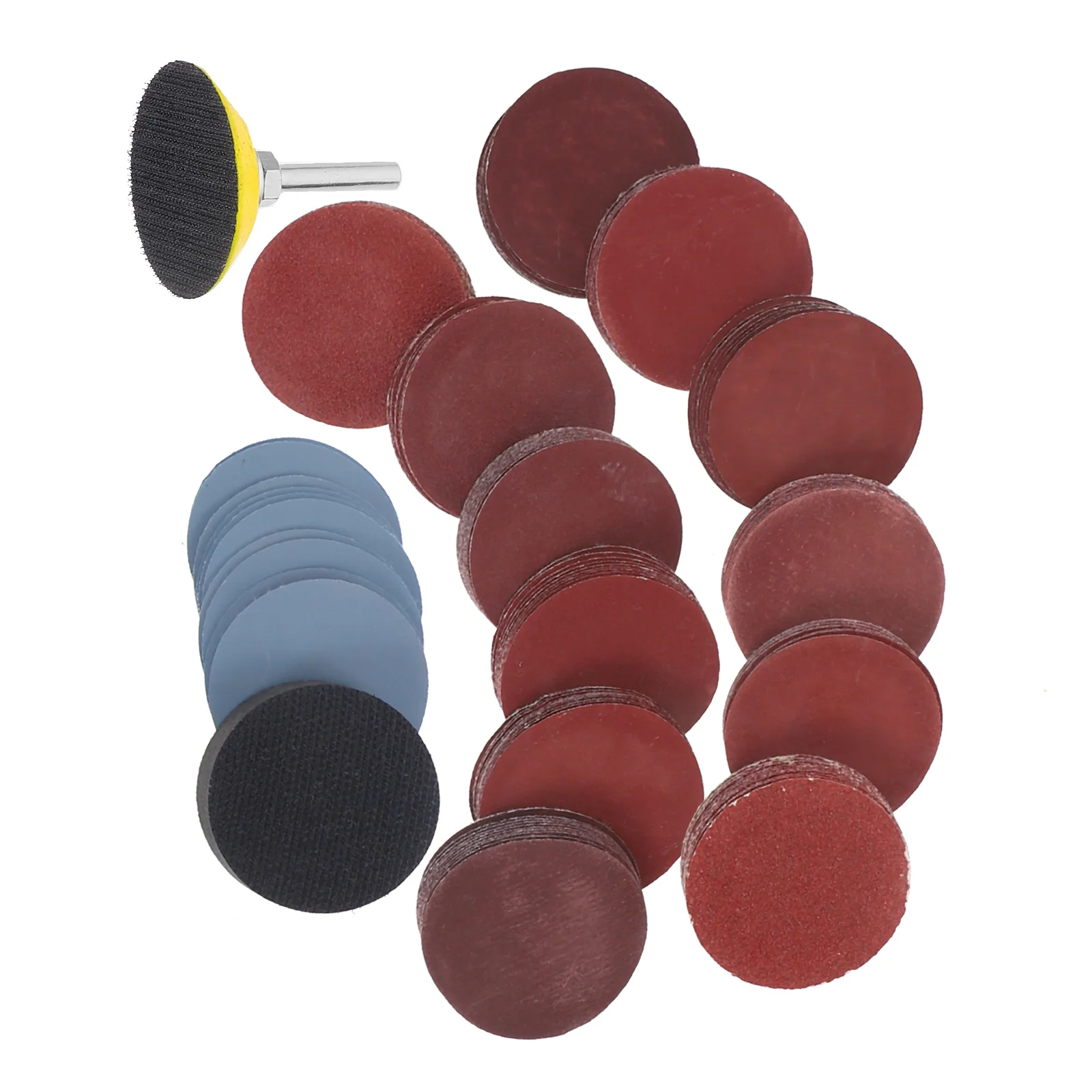 

1 set Sanding Discs 50mm Drill Attachment 120Grit 80Grit Round Sandpaper Discs Foam Buffer Polishing Kit Automotive Sheet Metal