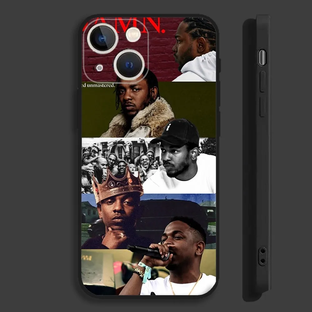 Rapper K-Kendrick L-Lamar Phone Case For iPhone 16,15,14,13,12,11,Pro,Max,Plus,Mini,X,XS,XR,8,7,6,S,SE Soft Black Case