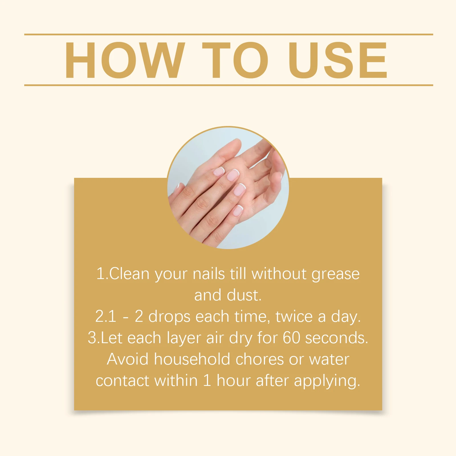 Nagelstärkende Pflegeflüssigkeit verbessert die Nagelsträhigkeit, spendet Feuchtigkeit der Nageloberflächen um die Haut. Nagelpflege für Hände und Füße