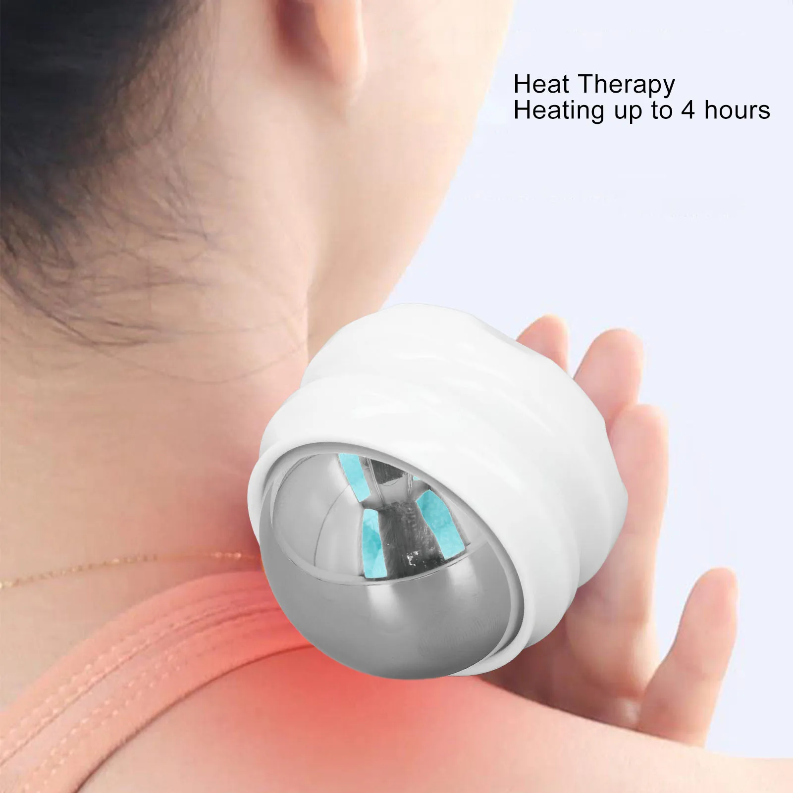 Hot Cold Roller Ball Reduce Soreness Eliminate Inflammation Portable 304 Stainless Steel Cold Massage Rolling Ball for Neck