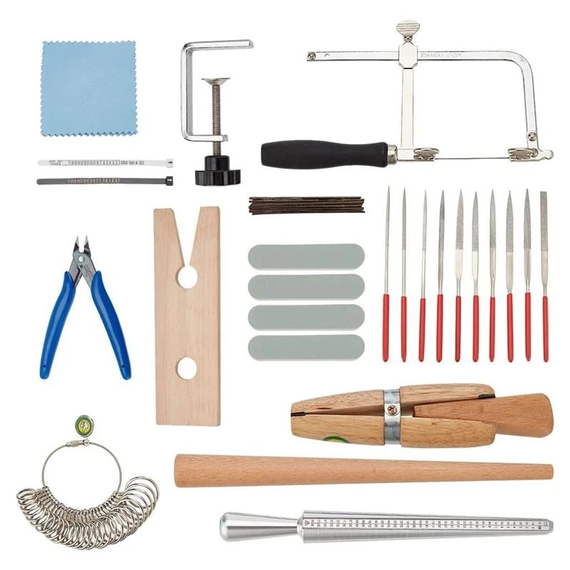Jewelry Making Supplies Kit With Accessories Jewelry Pliers Jewelry Findings Polishing Tools For Bracket Necklace Makin