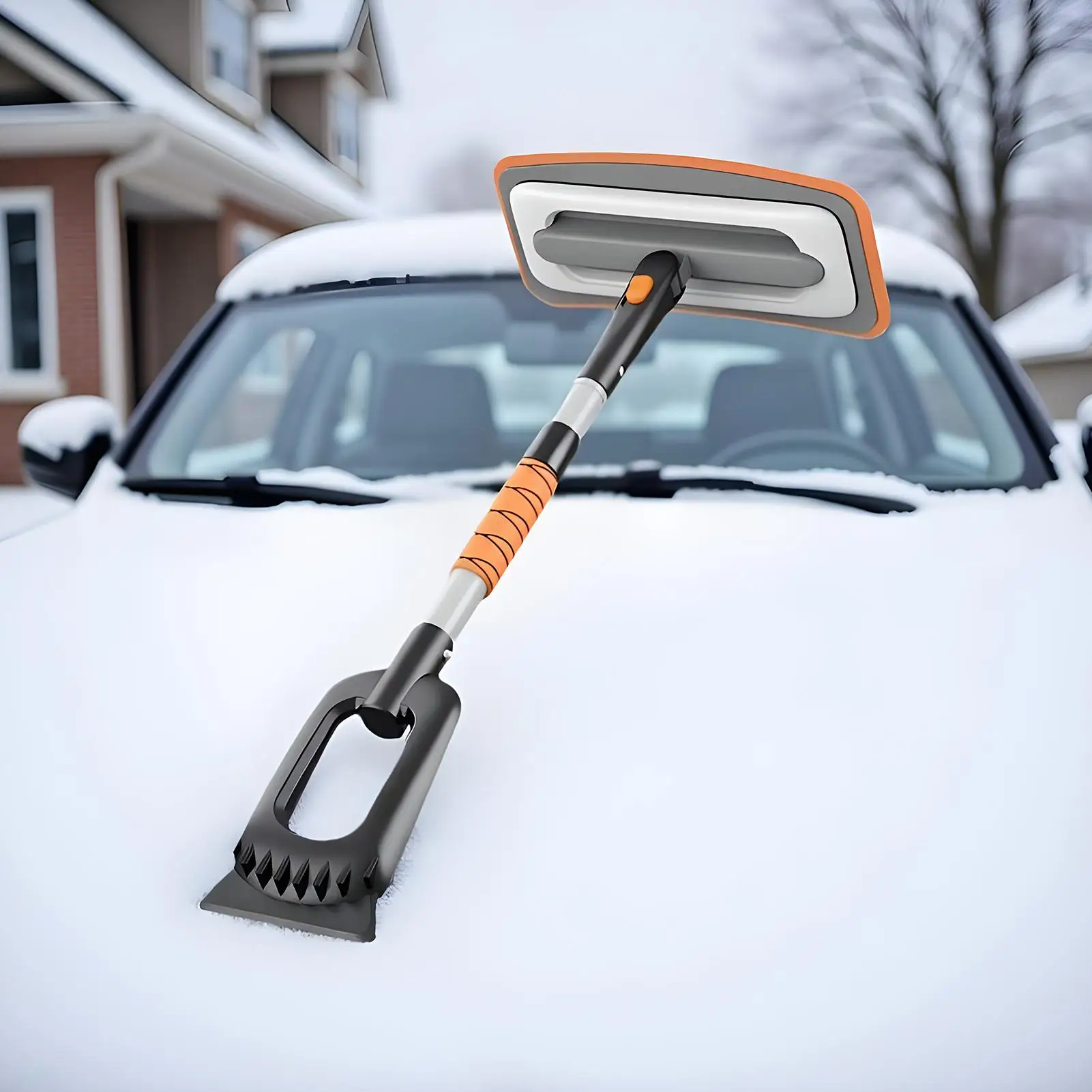 

Скребки для льда для лобового стекла автомобиля, выдвижной алюминиевый сплав, автозапчасти, скребок для лобового стекла автомобиля для окон, грузовика, внедорожника, крыши автомобиля