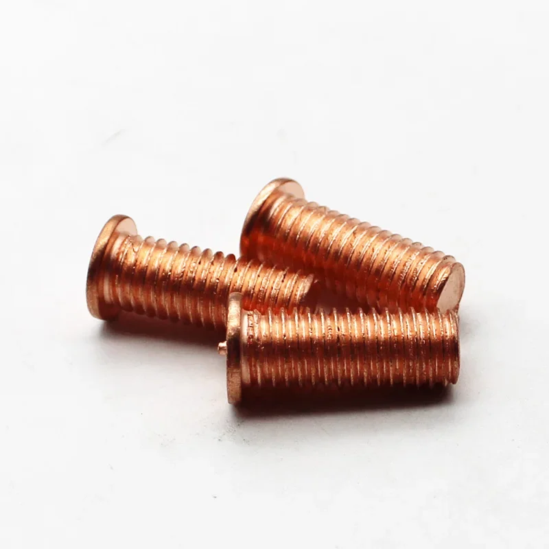 Capacitor Discharge Copper Coated Steel Spot Welding Screws M3 M4 M5 M6 M8 M10 CD Weld Studs Bolt