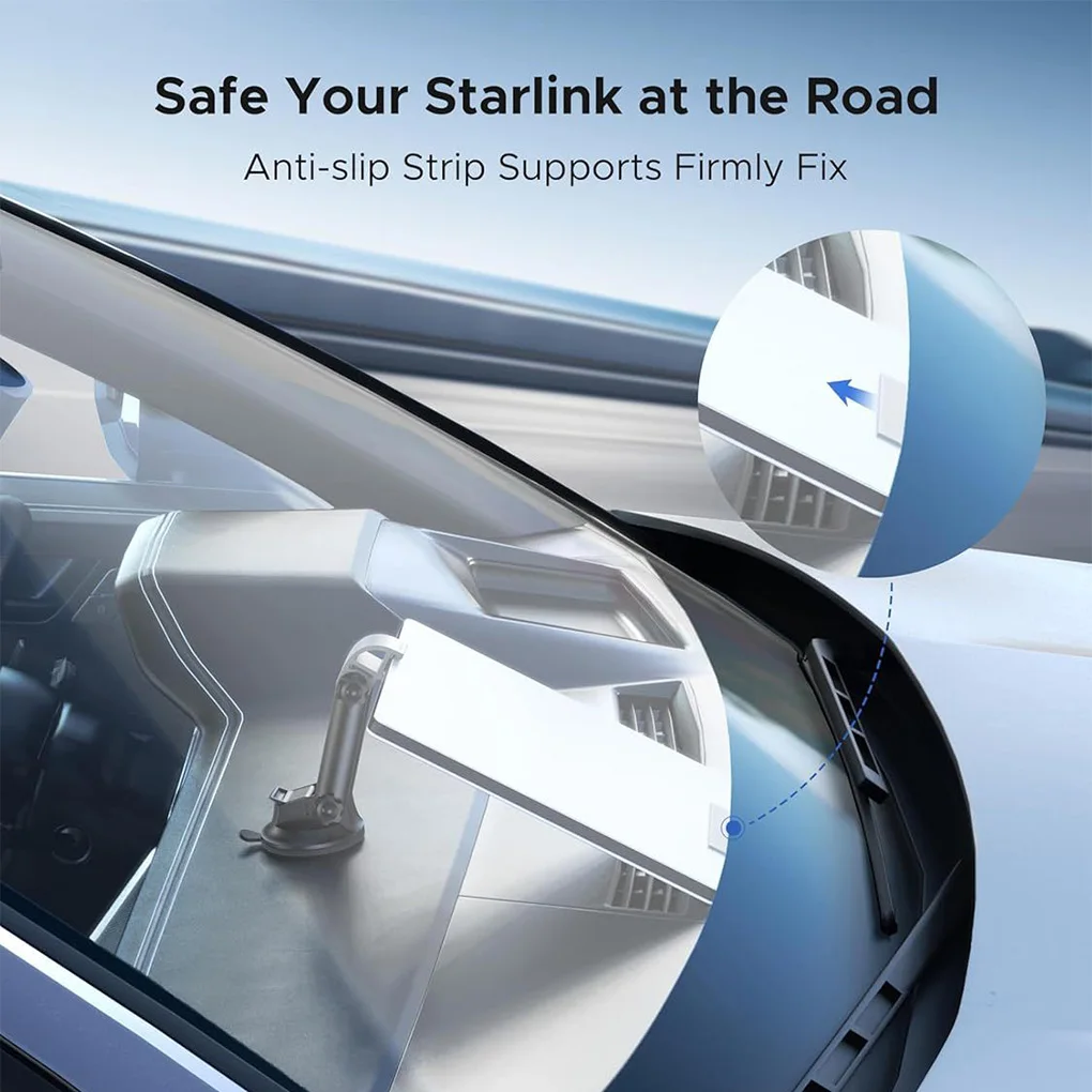 Starlink 미니 자동차 마운트 용 대시 보드 장착 키트 스티커 흡입베이스 각도 조절 가능 안전한 홀드 자동차 흡입 컵 마운트