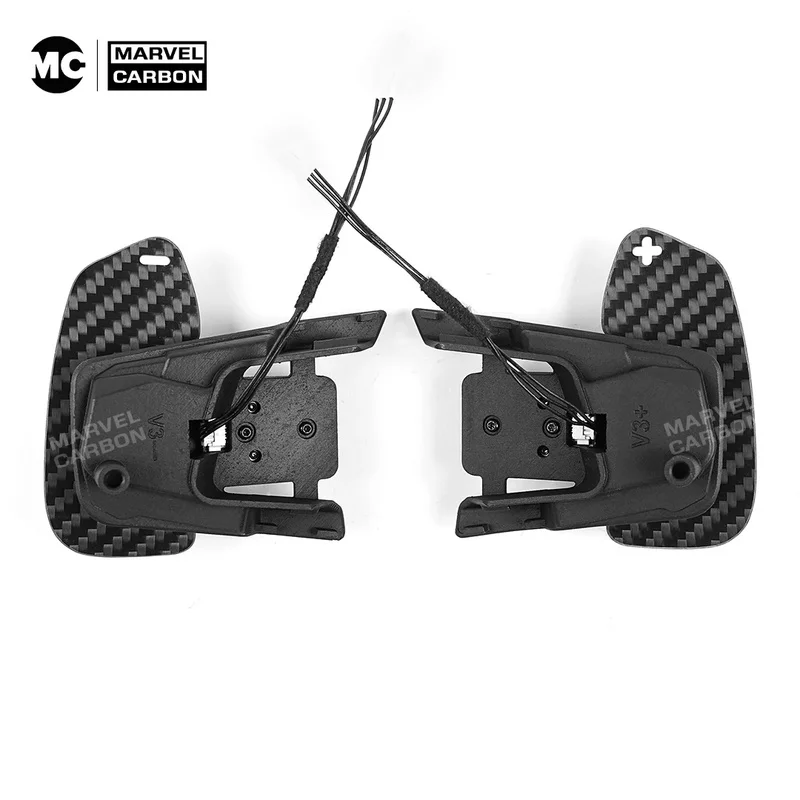 Quick Release MK7 MK7.5 Steering Wheel Shift Magnetic Carbon Fiber Paddle Shifter Extensions - view 3