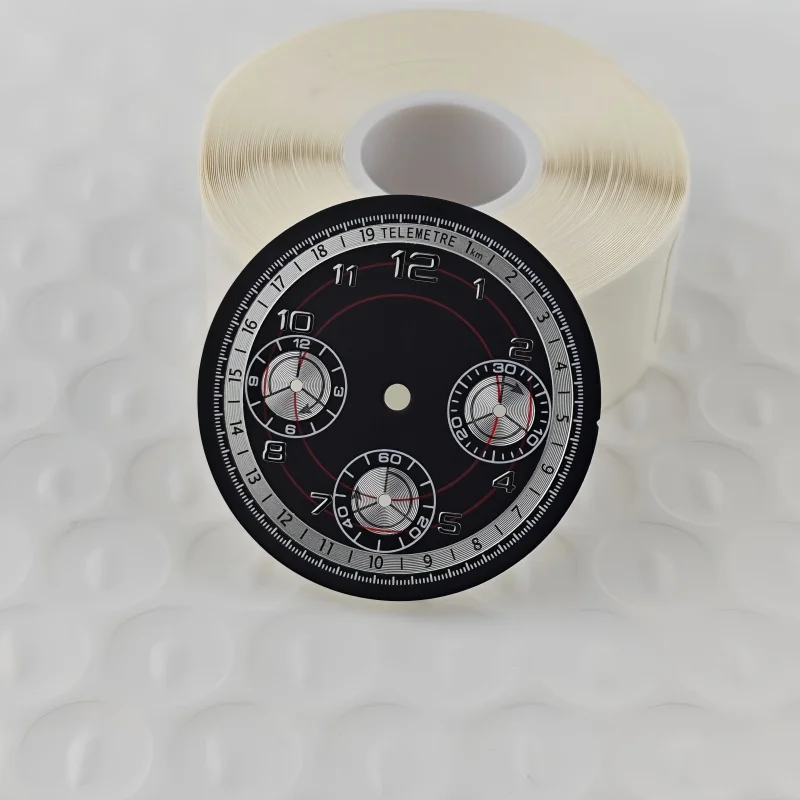 29.5mm VK63 Telemetre Watch Dial Chronograph Arabic Numerals for Daytona Seiko VK63 Quartz Movement Durable Case Mod Parts view 6