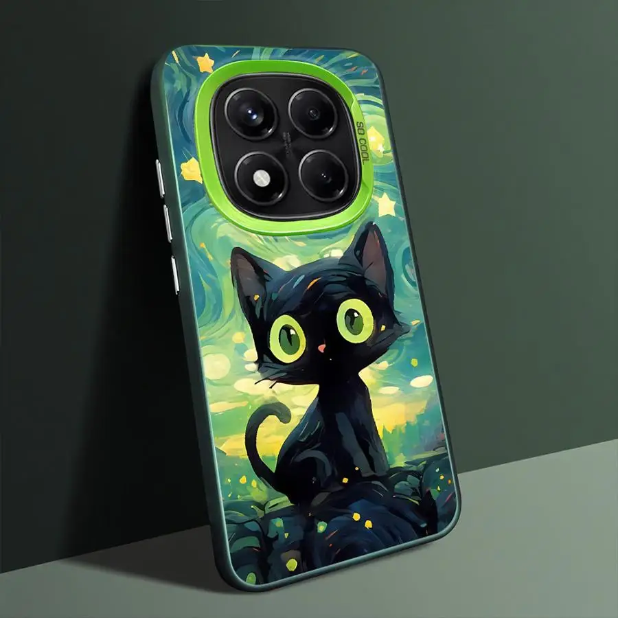 Чехол для телефона Van Gogh Art Cat для Xiaomi Redmi Note 10s 10 11 Pro 11s 12 13 14 Pro Plus, мягкий чехол