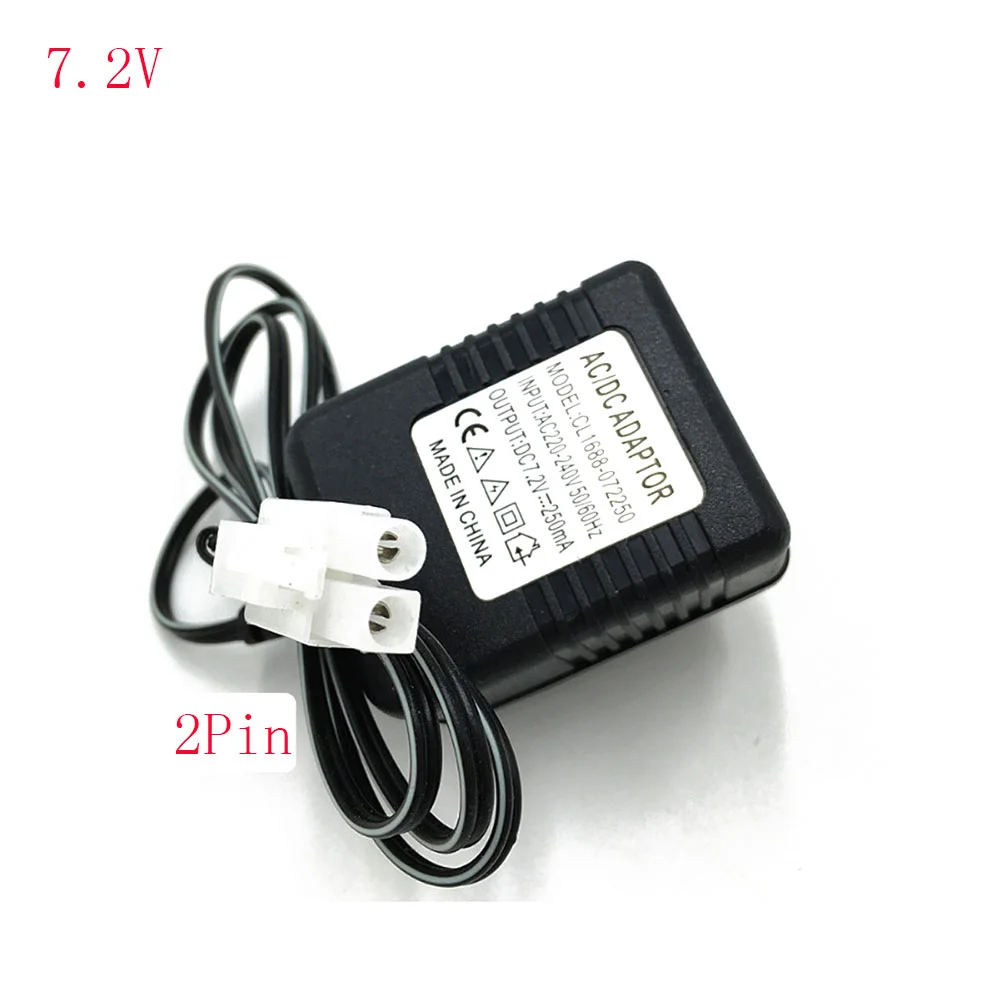 Carregador de Alimentação para Bateria NiCd NiMH, Plugue EU, Entrada USB 5V, 7.2V, Saída 9.6V, 2Pin, 220-240V, Compatível com RC Toy