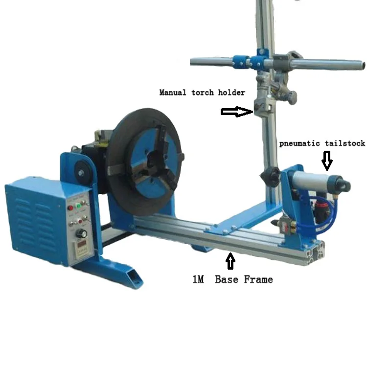 Combinatorial Welding Positioner Rotary Positioner 50KG With WP200 Chuck Center Holder 25mm/65mm