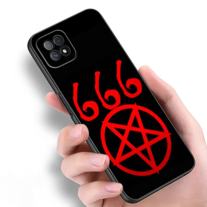 Demonic Satanic Scary Skull Silicone Phone Case For OPPO Reno 10 11 Pro A55 A57 A58 A72 A74 4G A98 5G A15 A16 A17 A38 A54 A94