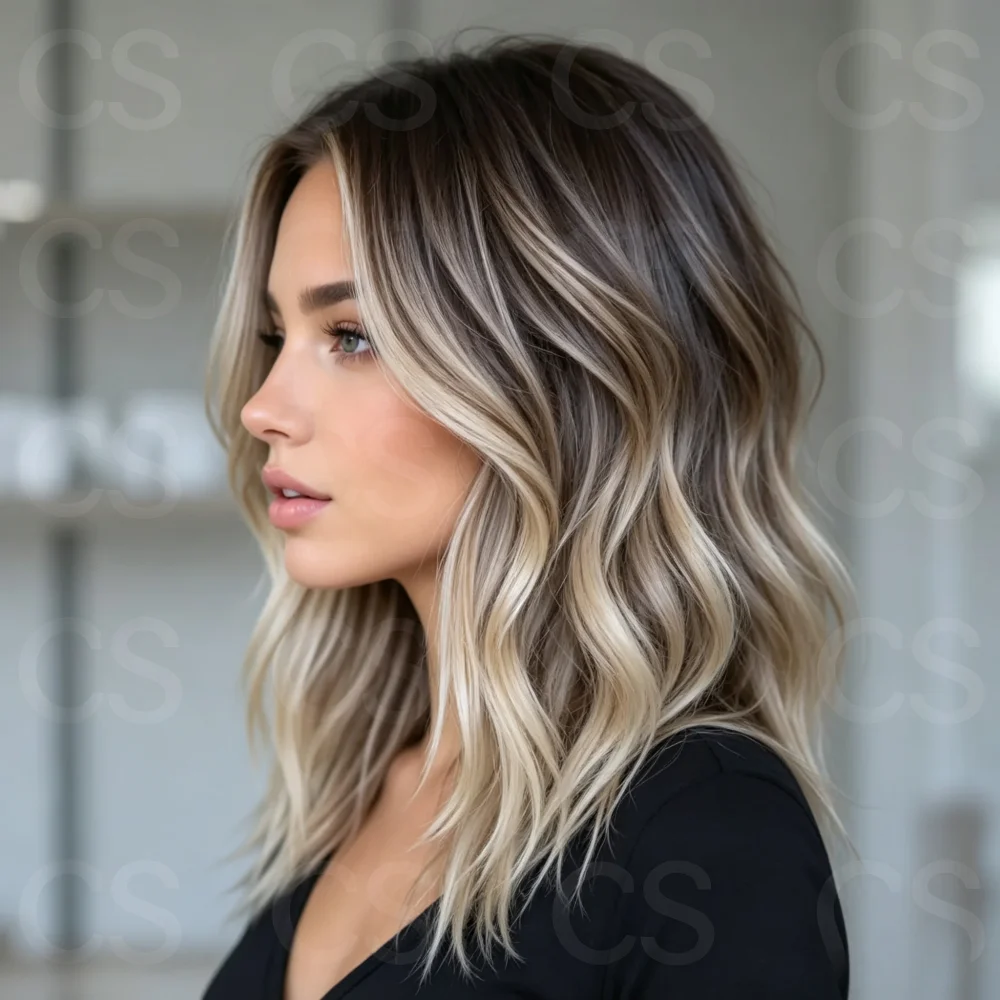 Highlight Blond 24 Inch HD Natural Wave Front Wig for Women Glueless Pre-Plucked Transparent Lace Wig