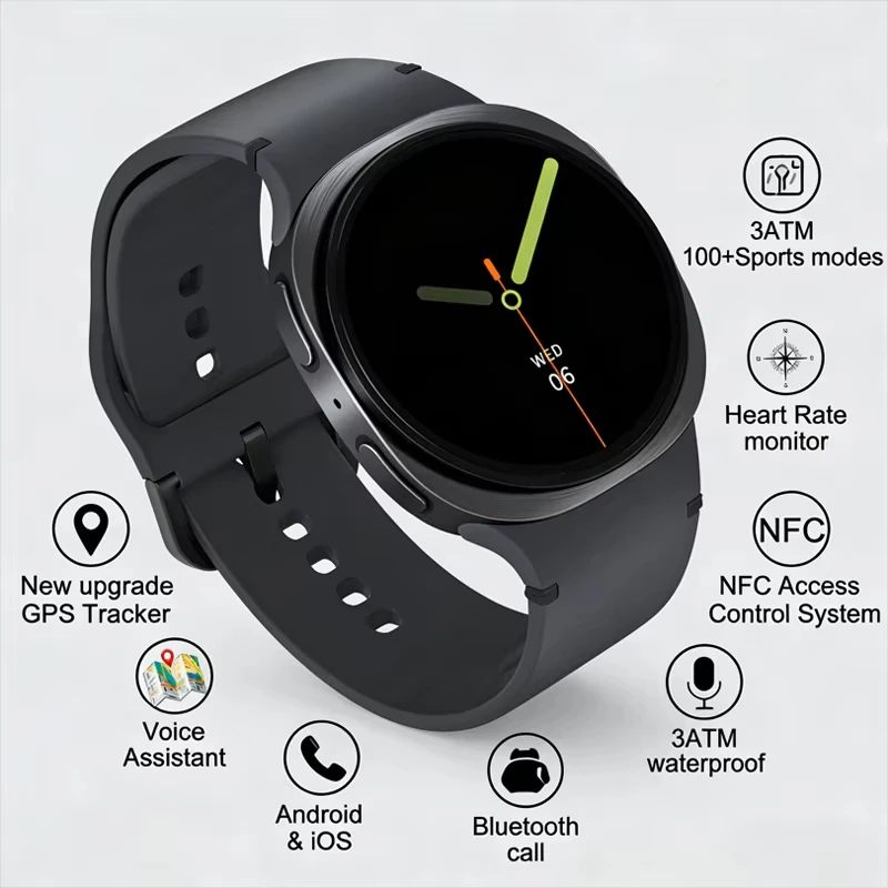 Image of 2026 Neue Klassische 8 Mini Damen Mode Smartwatch AMOLED GPS Sport BT Anruf IP68 Wasserdicht Herren Ultra 8 Mini Smartwatch als Geschenk