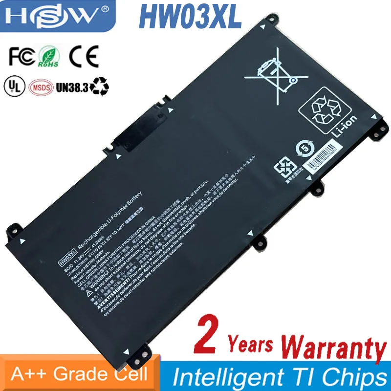 

HW03XL Laptop Battery for HP 15-EG0067ST HSTNN-DB9Y HSTNN-LB8U HSTNN-IB90 L97300-005 TPN-Q245 Pavilion 15-eg0010TX