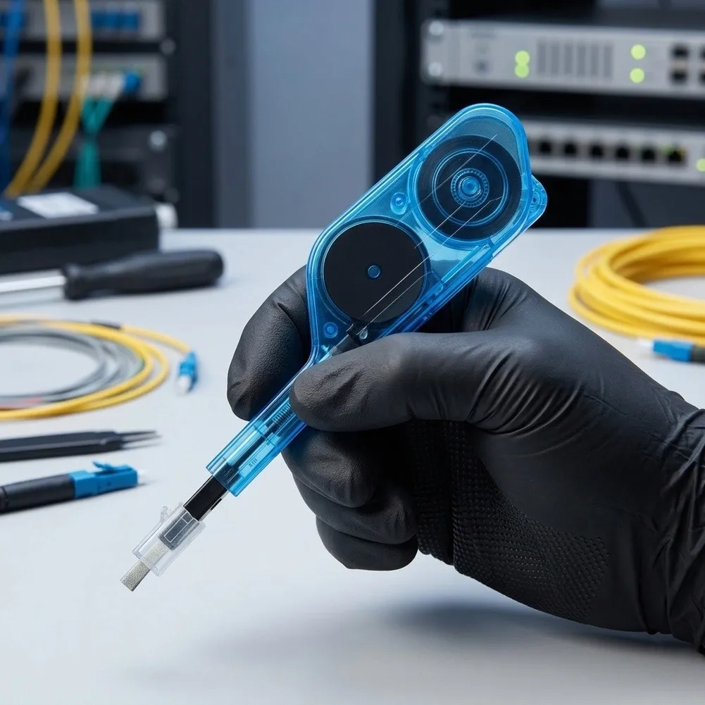 Cleaning Pen for MPO MTP Optical Connectors Supporting Over 600 Cleanings Without Wipes or Additional Supplies