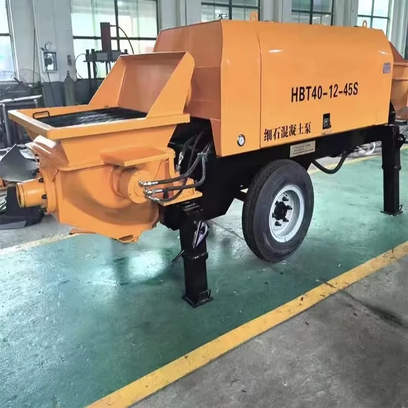 YG Small Concrete Machinery Trailer Mounted Diesel Engine Concrete Pump