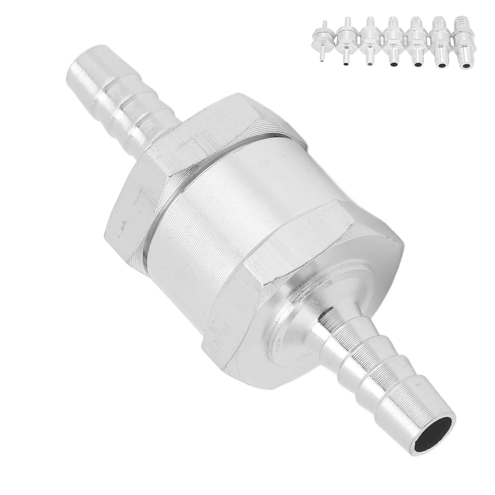 Aluminum Alloy Check Valve Non Return One Way Check Valve Aluminum Alloy Universal for Fuel Gasoline Oil Petrol Diesel Water