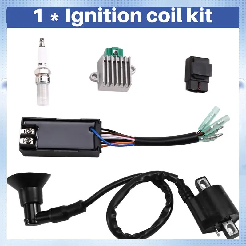 

AM-5 Pcs Ignition Coil Kit Replacement Ignition CDI Box 0451018 0452187 For Polaris Sportsman 90 2001-2007