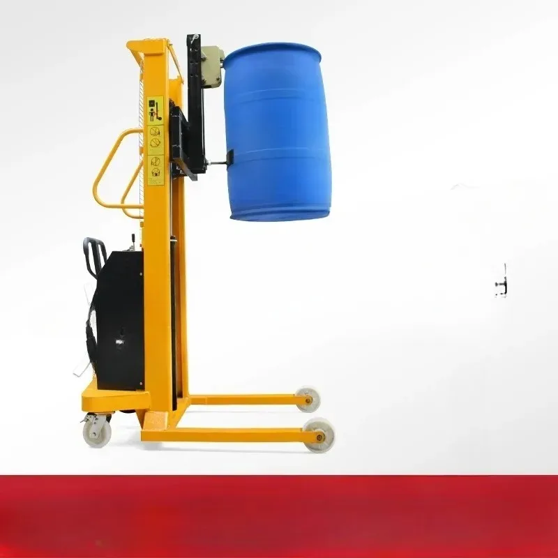 Electric 200L oil drum loading and unloading flipping with scale  explosion-proof stainless steel car can be customized