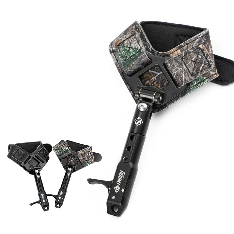 

Складной дизайн для стрельбы из лука, триггерный ремешок на запястье, складной дизайн 360° ° Вращающийся суппорт, аксессуары для охоты и стрельбы