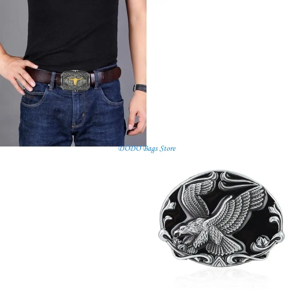 مشبك حزام معدني متعدد الأنواع بنمط تخفيف على شكل روك للبالغين #1