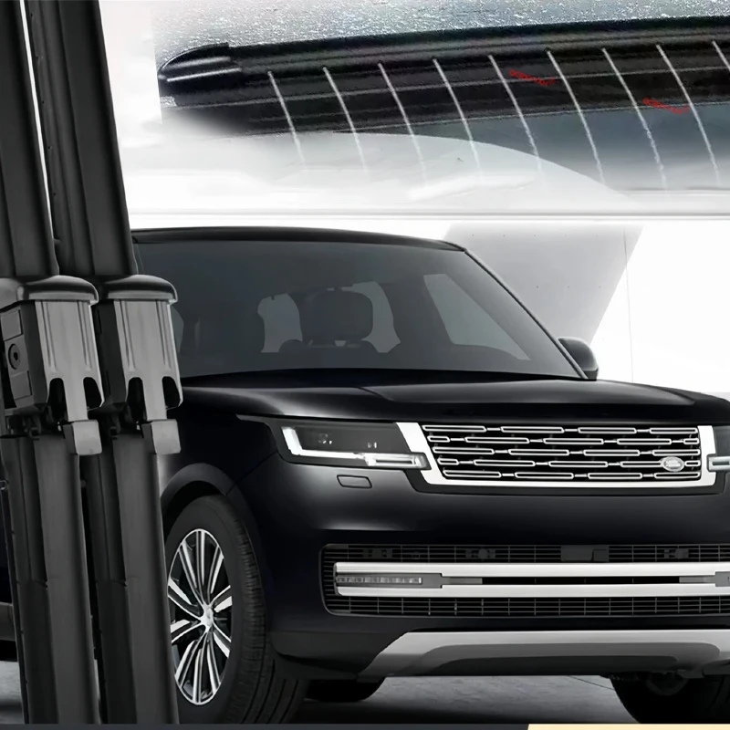 Car Custom Wet Arm Frameless For Land Rover Range Rover Sport 2023- 2026 Wiper Blades Windshield Water Spray Cleaning Accessory