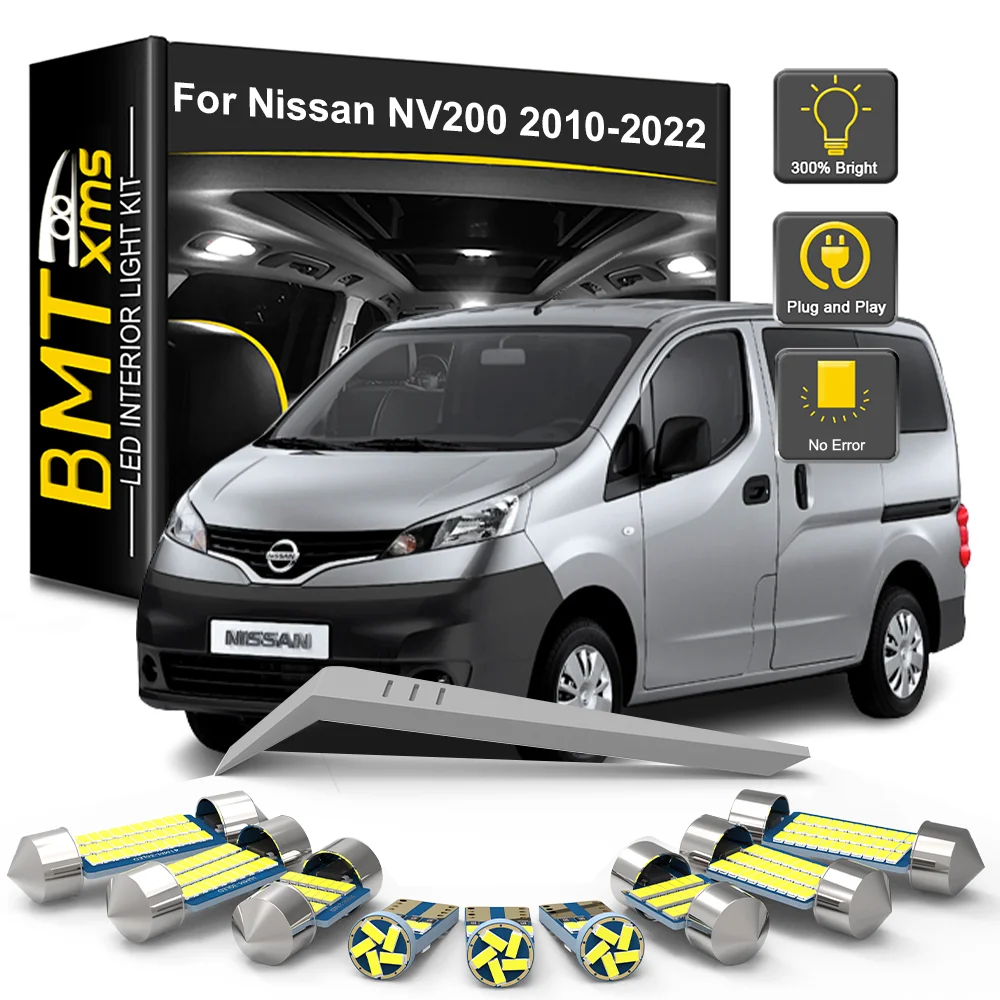 

BMTxms 4/6/9 шт. Canbus светодиодный комплект внутреннего купольного освещения для Nissan NV200 2010 2011-2016 2017 2018 2019 2020 2021 2022 автомобильные аксессуары
