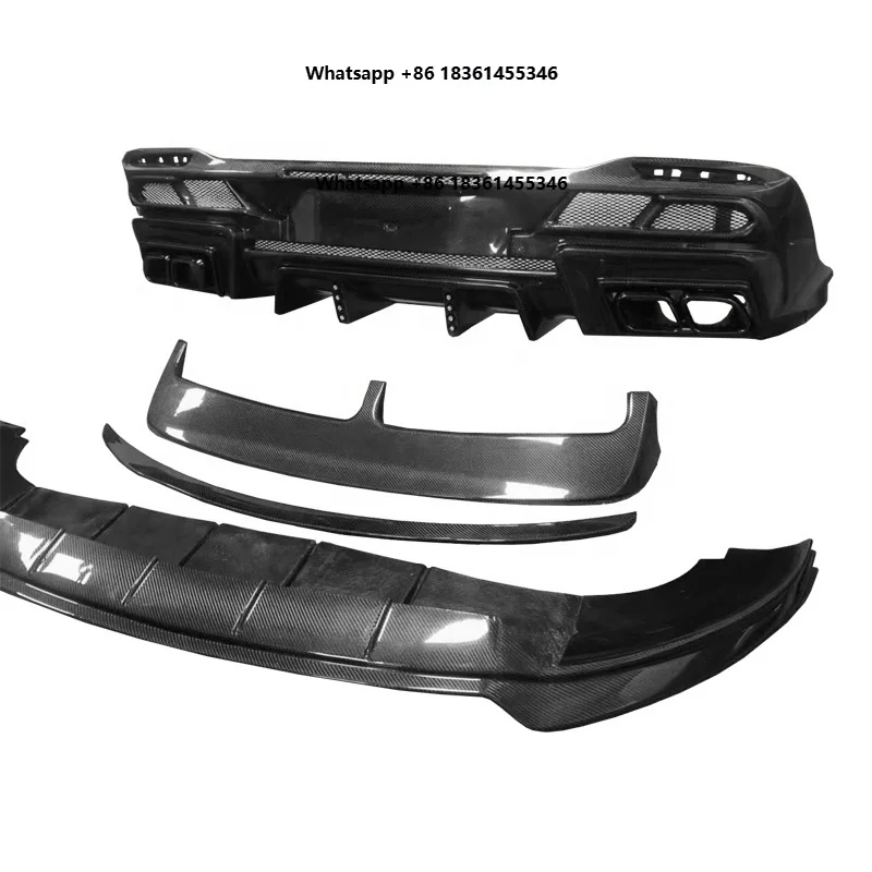 

For GLE SUV/COUPE 20-22 Modified for LD Models Carbon Fiber Body Kit Front Lip Rear Lip Tail Top Wing Cover
