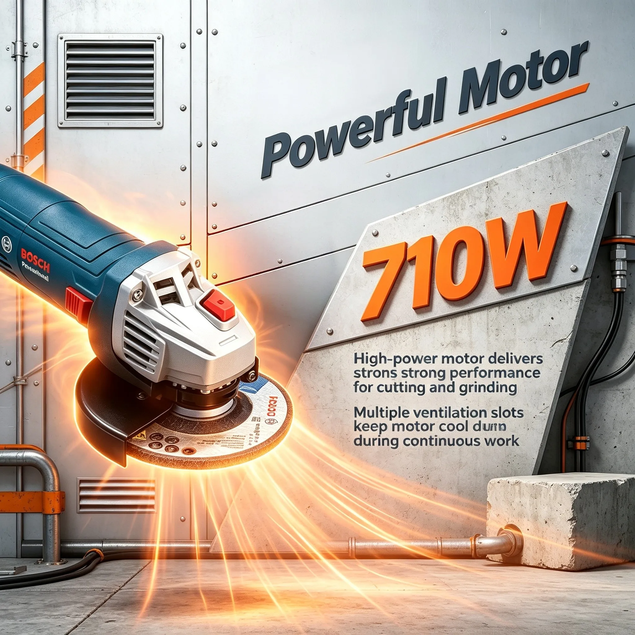 Bosch GWS700 Electric Angle Grinder 12000Rpm Multifunctional Handheld Grinding Machine for Metal Polishing Cutting Power Tools