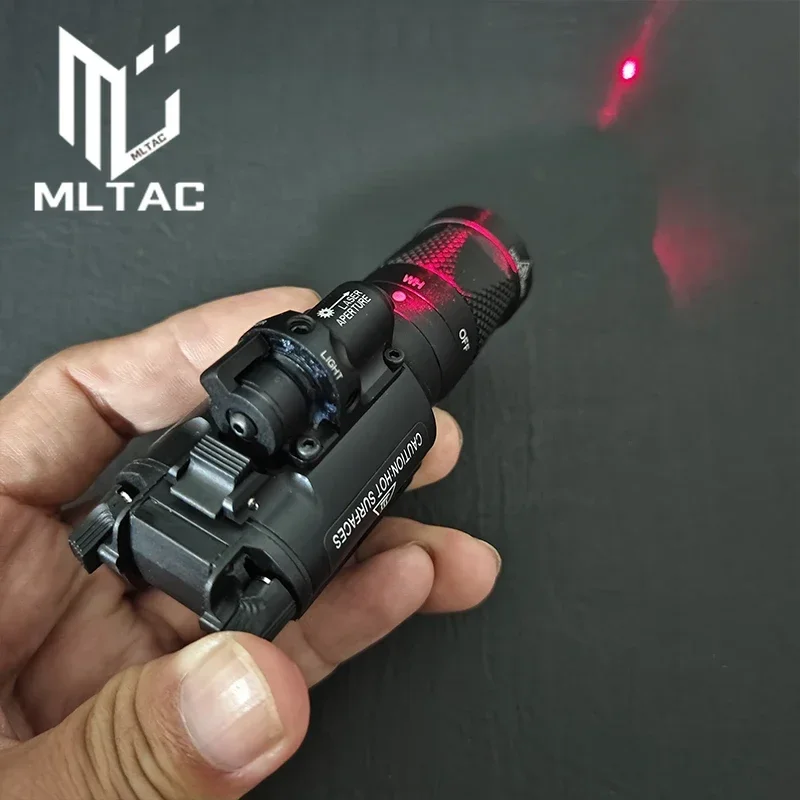 SOTAC Tactical Metal  X400V X400U X400 Flashlight White LED/Red Laser/ Strobe Hunting Weapon Hanging Scout Light Fit 20mm Rail