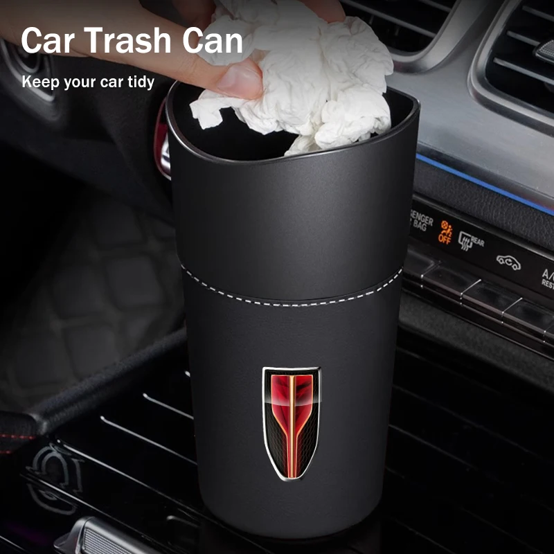 

Car Multifunct Leather Water Cup Holder Storage Box Bucket For Hongqi H5 H6 H7 H9 E-QM5 HS3 HS5 HS6 HS7 E-HS3 E-HS9 LS5