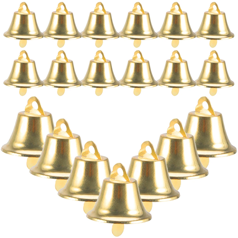 

100Pcs Miniature Bells Christmas Decor DIY Pendant Supplies 20mm Perfect for Festive Atmosphere Mini Bell Pendant