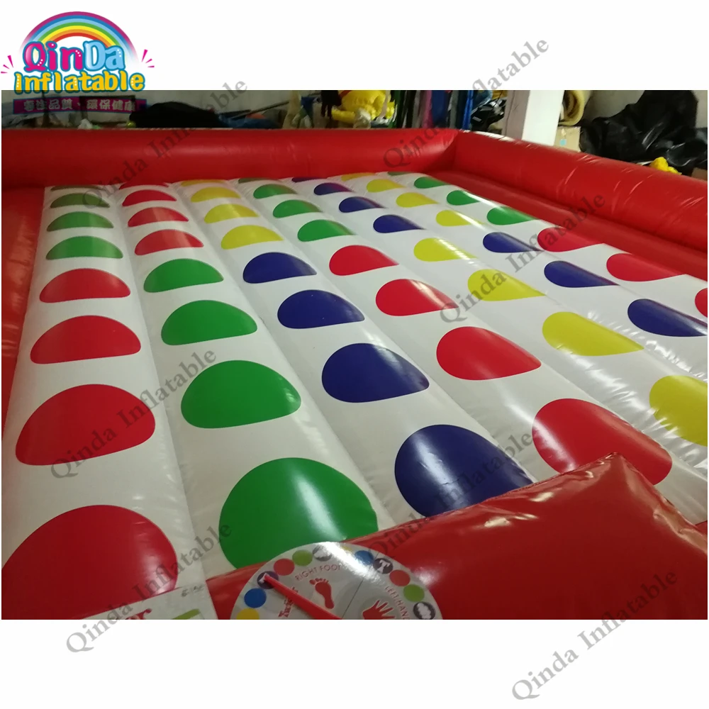 5X5m grappig opblaasbaar Twister spel opblaasbaar Twister matras voor kinderen en volwassenen