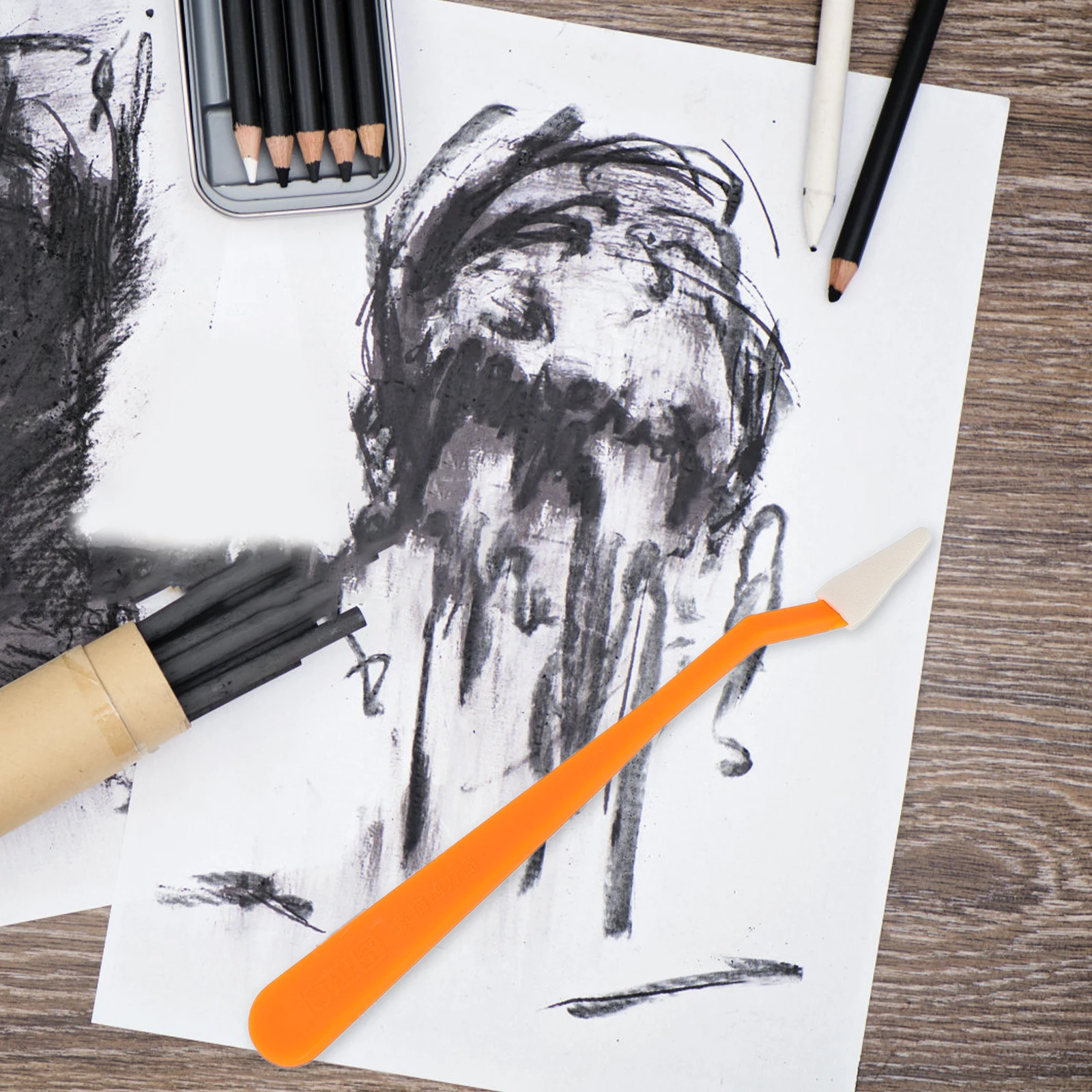 مجموعة واحدة من أدوات الرسم الإسفنجية خفيفة الوزن ومريحة الحجم وسهلة التركيب واستبدال أدوات الرسم الفنية لخلط الضوء على الظلال #1