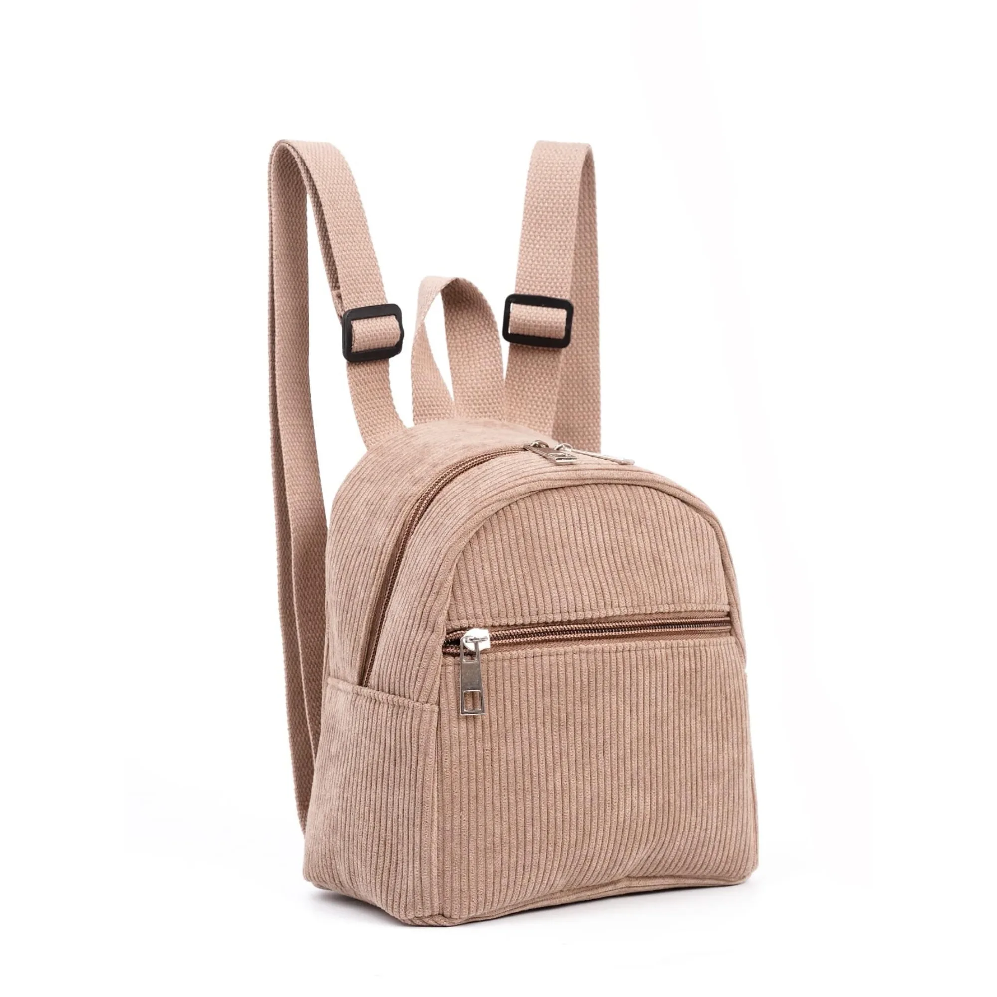 Mini Backpack Corduroy Backpack Purse Casual Small Daypack for Women Travel Satchel Rucksack Cute Solid Shoulder Bag