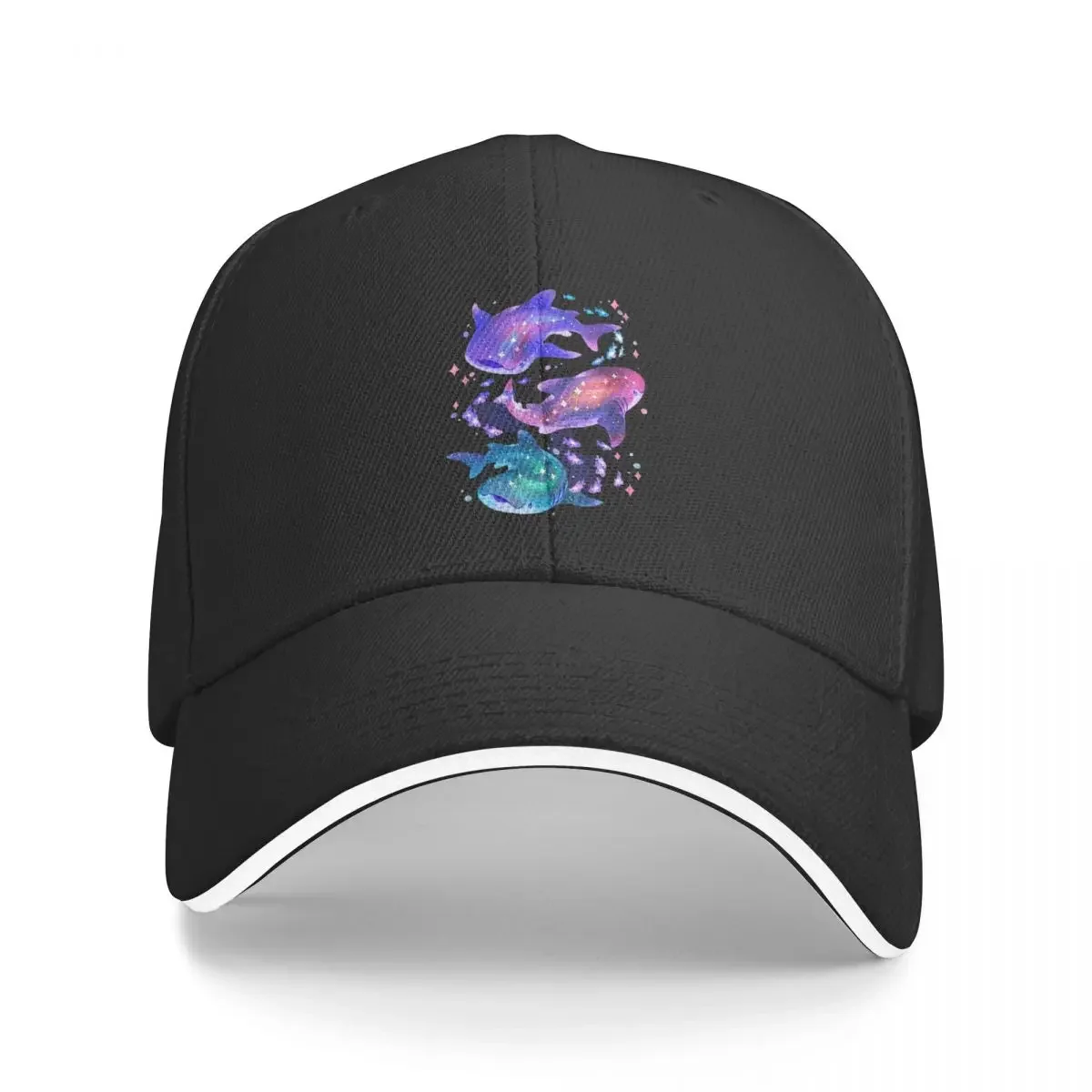 Cosmic Whale Shark Cap Fashion Casual Baseball Caps Adjustable Hat Hip Hop Summer Unisex Baseball Hat Customizable Polychromatic