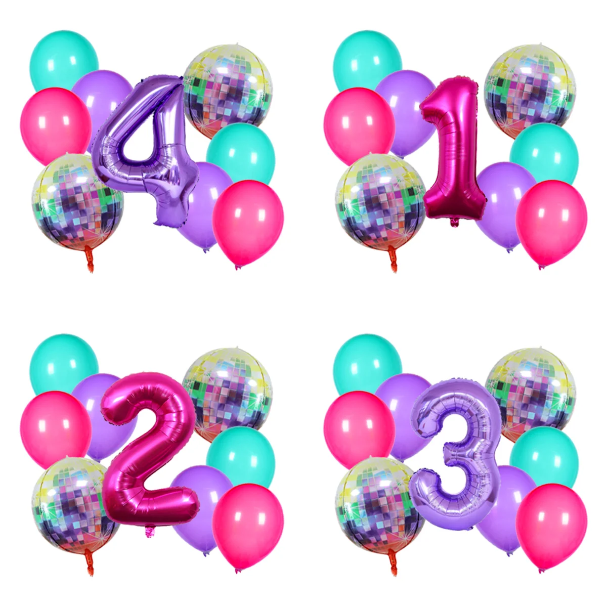Musik-Mädchen Jägerinnen Kindergeburtstag Party Dekoration Ballon Zahlen 0-9 Ballonset Baby Shower Party Zubehör Geschenk Spielzeug