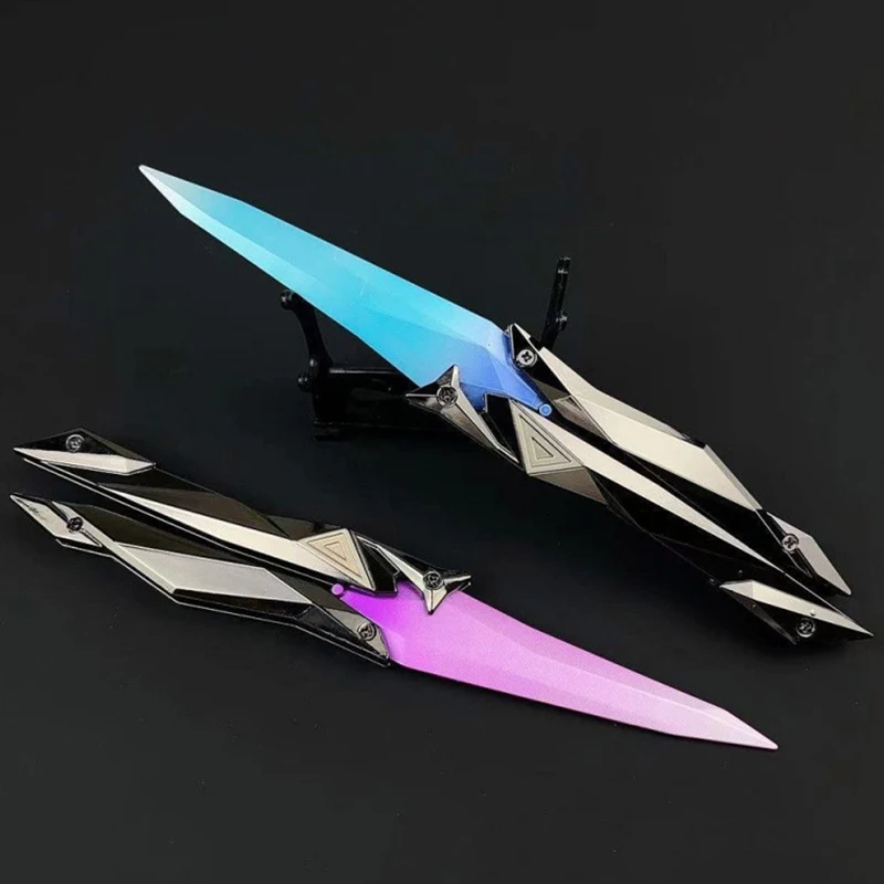 1 Pc 3D Engraved Foldable Tactical Shooter Butterfly Blade Collectible Portable Melee Gear for Cosplay Gaming & Accessories Gift