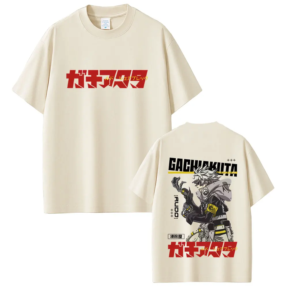 

Anime Gachiakuta Rudo Graphic T-shirt Men Women Casual High Quality Soft Cotton T Shirts Male Cartoon Manga Oversized Streetwear