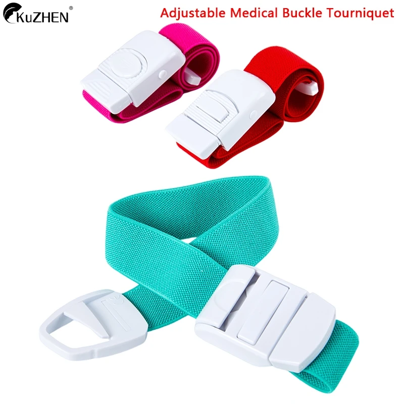 Adjustable Medical Latex-Free Buckle Tourniquet for Outdoor Emergency Stop Bleeding First Aid Survival Kit Elastic Strap