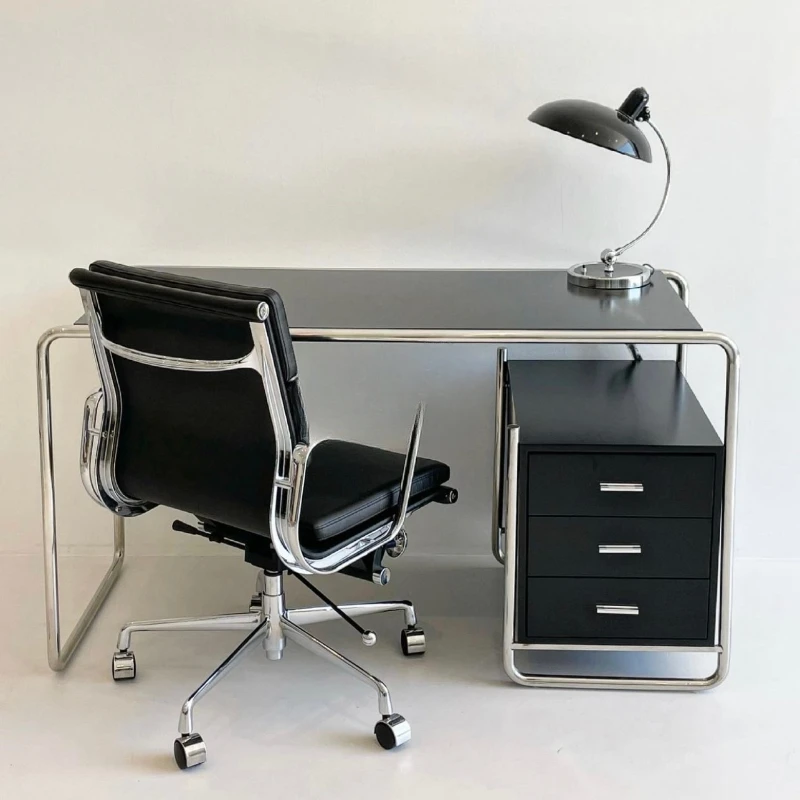 Wind stainless steel office desk with drawers for storage, computer  , work board