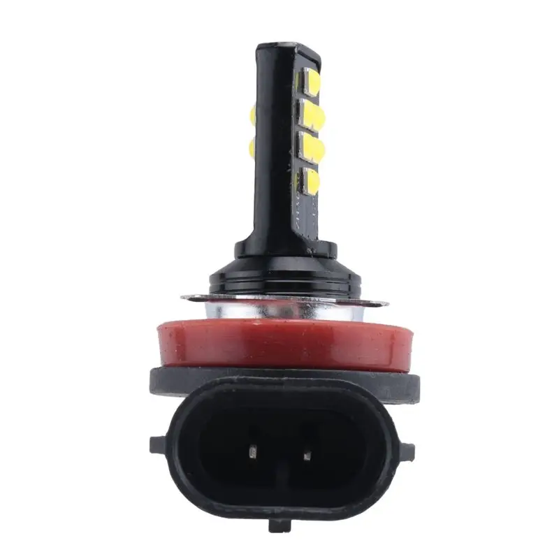 AEA6-2Pcs Car Highlight Fog Light H8/H11 3030 12Smd Cold White Decoding Flash Led Anti-Fog Lamp
