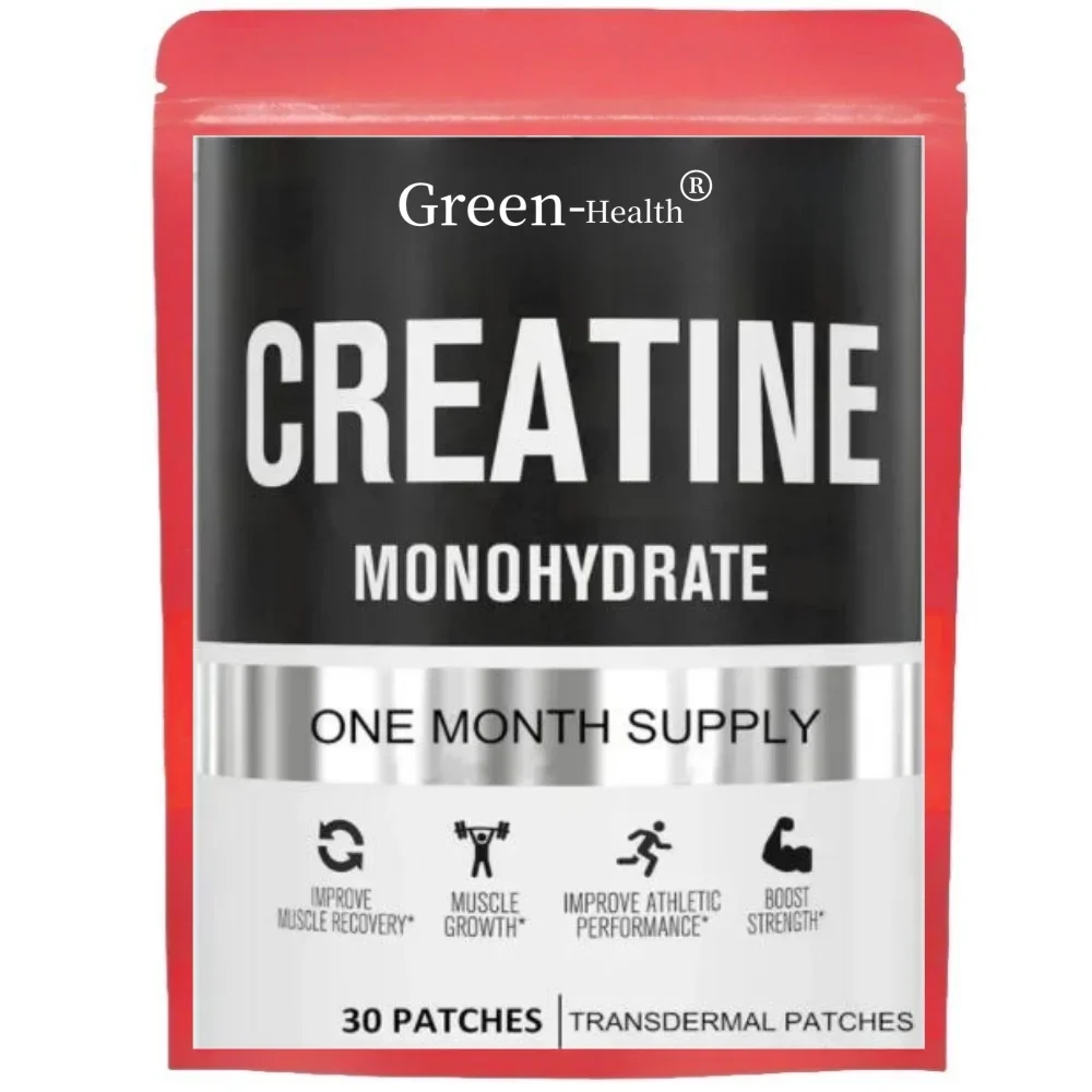 Creatine Monohydrate Transdermal Patches for Muscle Growth, Increased Strength, Enhanced Energy Output 30 Patches